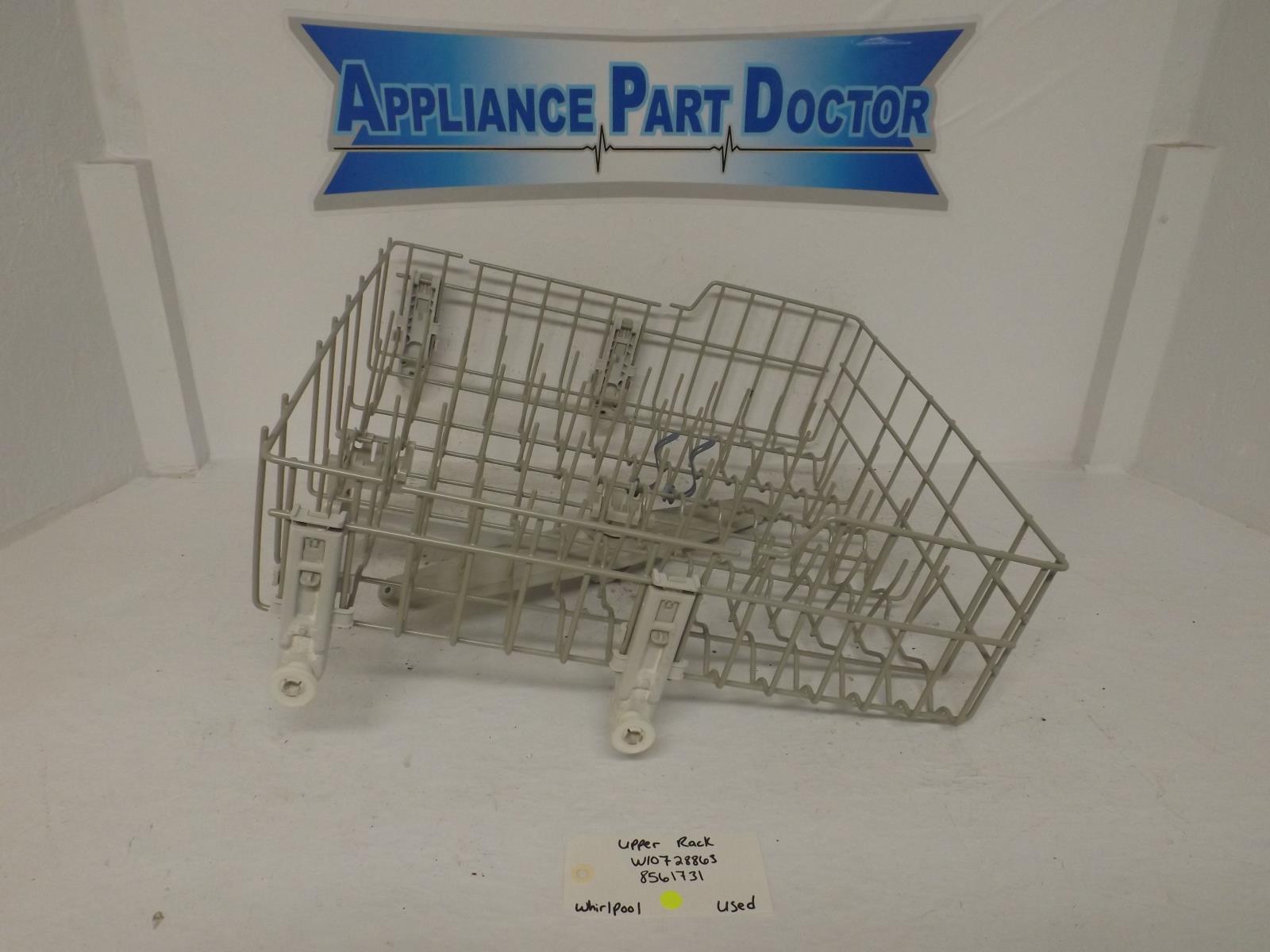 Whirlpool Dishwasher W10728863 8561731 Upper Rack Used Whirlpool Dishwasher W10728863 8561731 Upper Rack Used